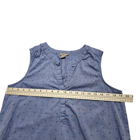 Bass Womens‎ Tank Top Blue Ankle Size M - Picture 2 of 10